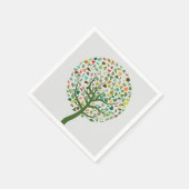 Serviette En Papier Arbre vert illustration pique-nique (Coin)