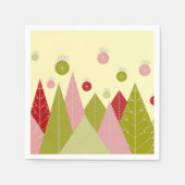 Serviette En Papier Arbres de Noël (Devant)
