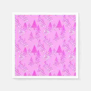 Serviette En Papier Arbres de Noël à fleurs modernes - orchidée & viol