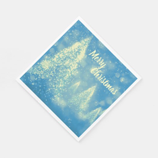 Serviette En Papier Arbres de Noël magiques Joyeux Noël (Coin)