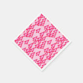 Serviette En Papier Arbres de Noël métalliques modernes - rose fuchsia (Coin)
