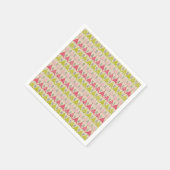 Serviette En Papier Arbres de Noël roses et verts (Coin)