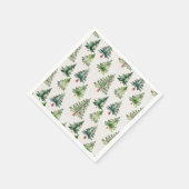 Serviette En Papier Arbres de Noël sapins verts serviettes (Coin)