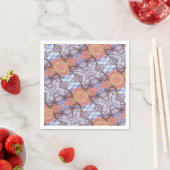 SERVIETTE EN PAPIER ARBRES ET CHAMPS MOTIF (En situation)