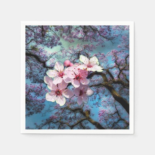 Serviette En Papier Arbres Jacaranda (Devant)