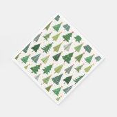 Serviette En Papier Arbres rétro (Coin)