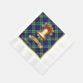 Serviette En Papier Arbuthnot personnalisé Tartan Noël (Coin)
