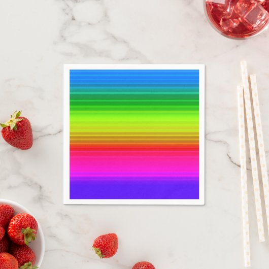 Serviette En Papier Arc arc-en-ciel (En situation)