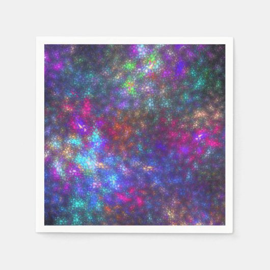 Serviette En Papier Arc arc-en-ciel fractal (Devant)