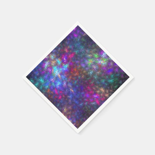 Serviette En Papier Arc arc-en-ciel fractal (Coin)