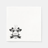 Serviette En Papier Arc de naissance Martini (Devant)
