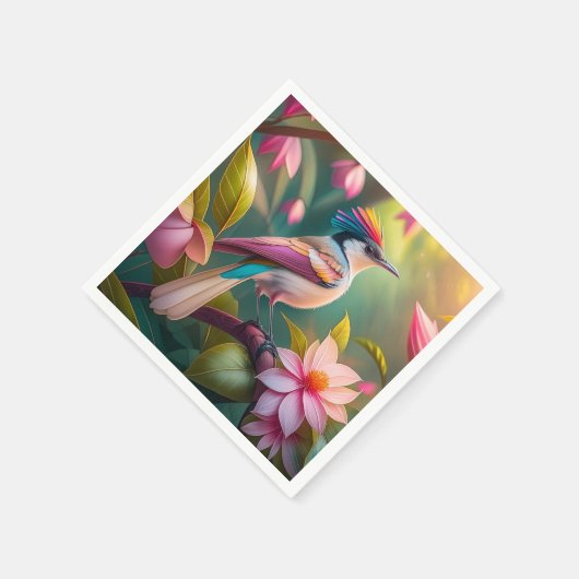 Serviette En Papier Arc en arc-en-ciel Jay Imaginaire Bird (Coin)