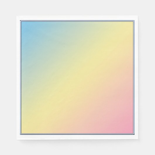 Serviette En Papier Arc-en-ciel (Devant)