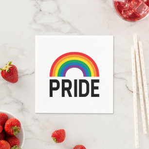 Serviette En Papier Arc-en-ciel