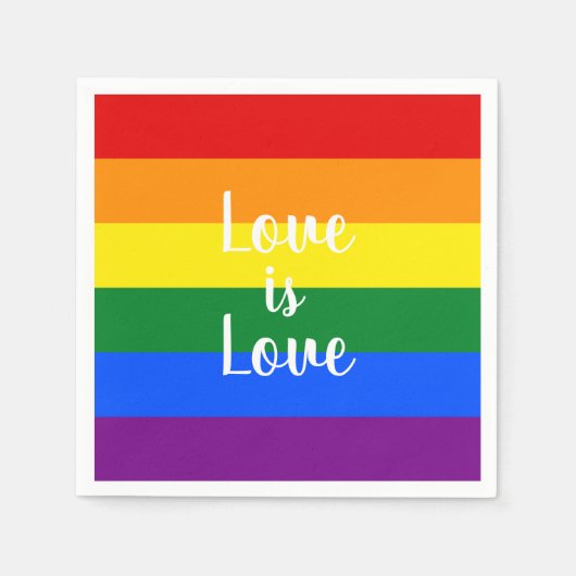 Serviette En Papier Arc-en-ciel (Devant)