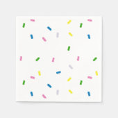 Serviette En Papier Arc en ciel arrosé Motif Napkin (Devant)