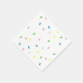 Serviette En Papier Arc en ciel arrosé Motif Napkin (Coin)