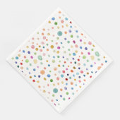 Serviette En Papier Arc-en-ciel Confetti Aquarelle points Papier (Coin)