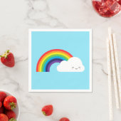 Serviette En Papier Arc en ciel de Kawaii (En situation)