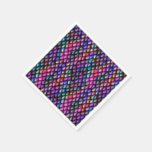 Serviette En Papier Arc-en-ciel Dragon Scales papier Naples (Coin)