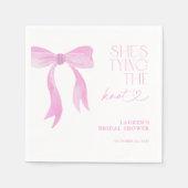 Serviette En Papier Arc en ciel. Elle Attache Le Nœud. Réception de Ma (Devant)