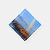 Serviette En Papier Arc en ciel, Espoir & Bonheur, Mariage (Coin)