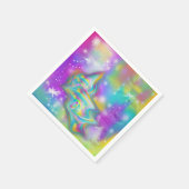 Serviette En Papier Arc-en-ciel et étoiles (Coin)