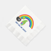Serviette En Papier Arc-en-ciel Gnome Pot d'Or St Patricks Day Pièce (Coin)