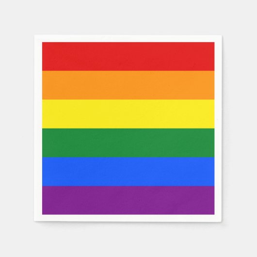 Serviette En Papier Arc-en-ciel LGBT Pride (Devant)