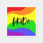 Serviette En Papier Arc-en-ciel moderne Pride (Devant)