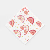 Serviette En Papier Arc-en-ciel orange (Coin)