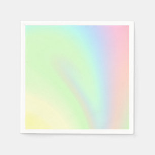 Serviette En Papier Arc-en-ciel pastel de couleur