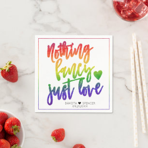 Serviette En Papier Arc en ciel Rien de fantaisie Juste l'amour   MARI