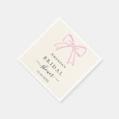 Serviette En Papier Arc en ciel rose dessiné à la main Baby Shower (Coin)