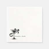 Serviette En Papier Arc Martini (Devant)