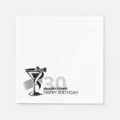 Serviette En Papier Arc Martini (Devant)