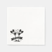Serviette En Papier Arc Martini d'anniversaire (Devant)