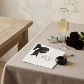 Serviette En Papier Arc noir 30e anniversaire