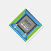 Serviette En Papier Arcade anniversaire, invitation d'anniversaire de  (Coin)