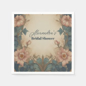 Serviette En Papier Arche élégante Mariage Art Nouveau (Devant)