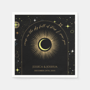 Serviette En Papier Arche noire céleste dans les étoiles Je vous ai vu