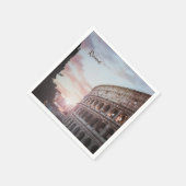 Serviette En Papier Architecture antique Rome coucher de soleil ville (Coin)