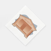 Serviette En Papier Architecture de musée classique (Coin)