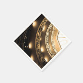 Serviette En Papier Architecture sépia (Coin)