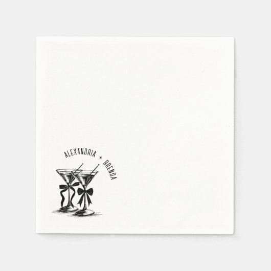 Serviette En Papier Arcs de Martini (Devant)