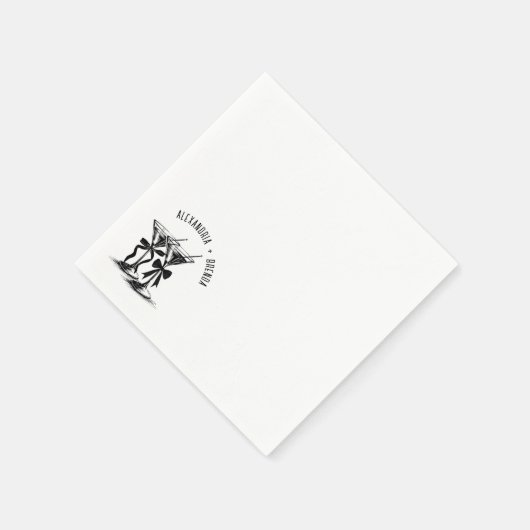 Serviette En Papier Arcs de Martini (Coin)