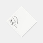 Serviette En Papier Arcs de naissance Champagne (Coin)