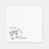 Serviette En Papier Arcs de naissance Champagne (Devant)