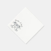 Serviette En Papier Arcs de naissance Champagne (Coin)