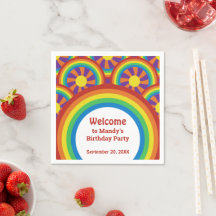 Arcs-en-ciel style années 70 et Motif graphique Su